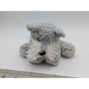 Target Tri Russ Gray Puppy Dog Schnauzer Plush  Mini Plush 5 Inch Stuffed Animal